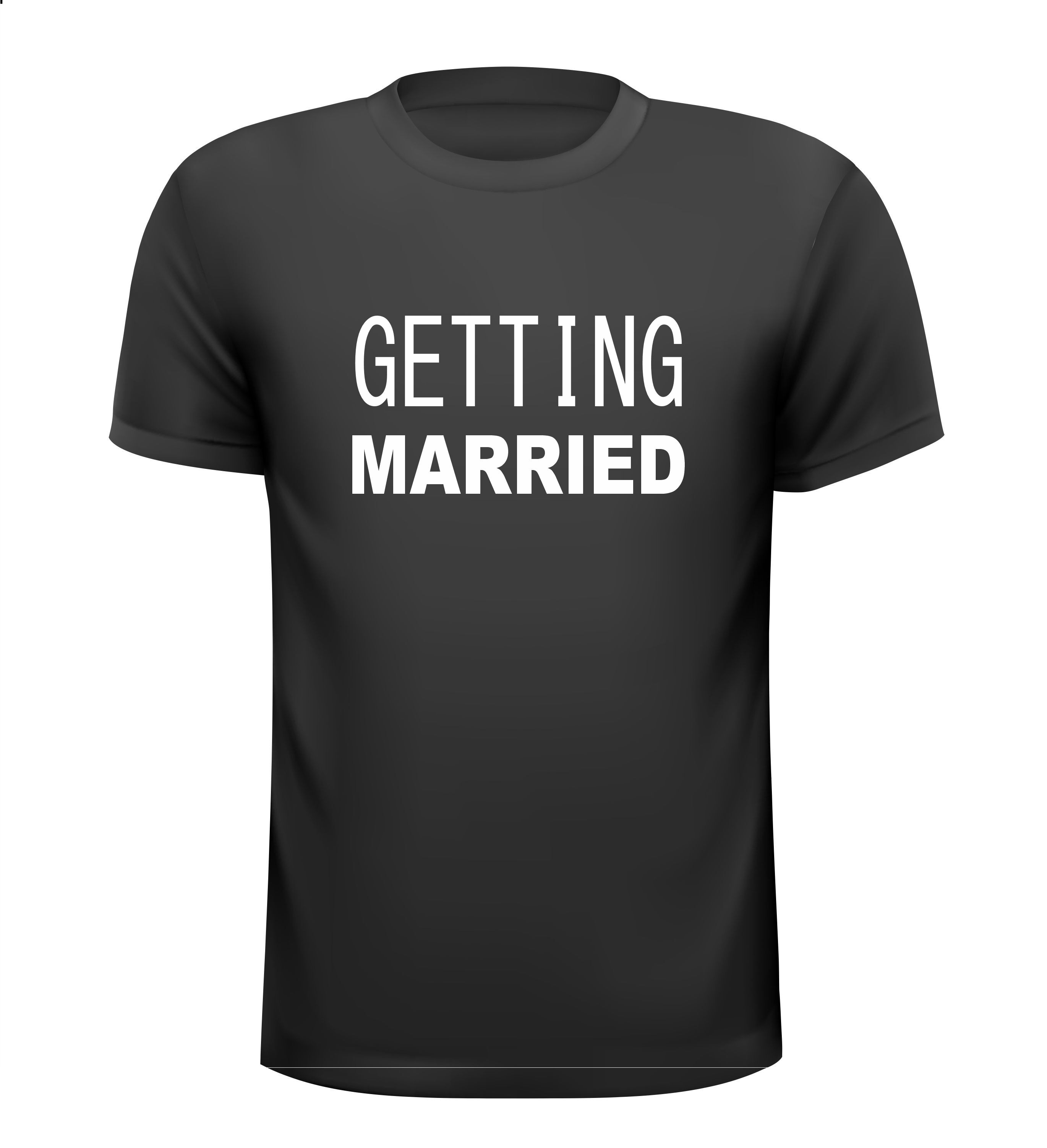 getting married ik ga trouwen t-shirt korte mouw