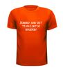 foto 9 Iemand aan het tijdlijntje houden t-shirt korte mouw