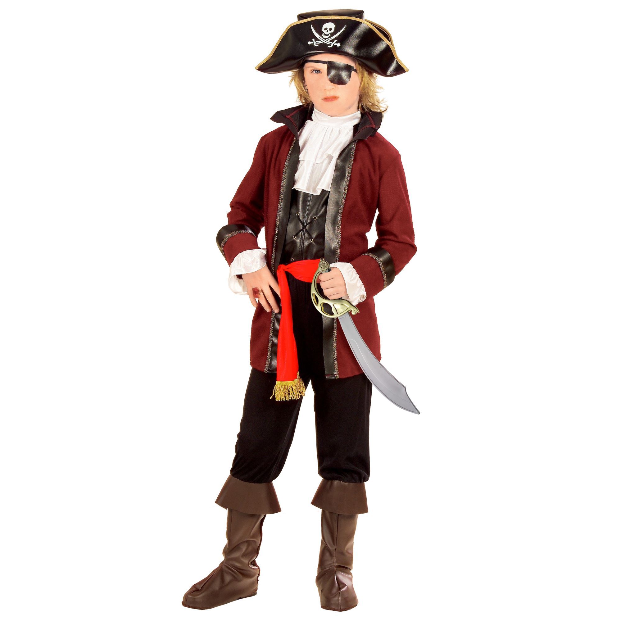 satijn kinder piratenpak jongen , piraat roofeiland