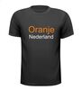 foto 1 Oranje Nederland t-shirt korte mouw zwart