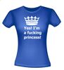 foto 3 Yes im a fucking princess t-shirt korte mouw