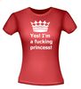 foto 4 Yes im a fucking princess t-shirt korte mouw