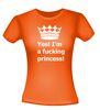 foto 5 Yes im a fucking princess t-shirt korte mouw