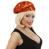 foto 2 Basco muts met oranje pailletten