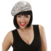 foto 2 Basco muts met zilveren pailletten