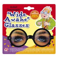 Bril met ogen die net wakker worden Bril met ogen die net wakker worden