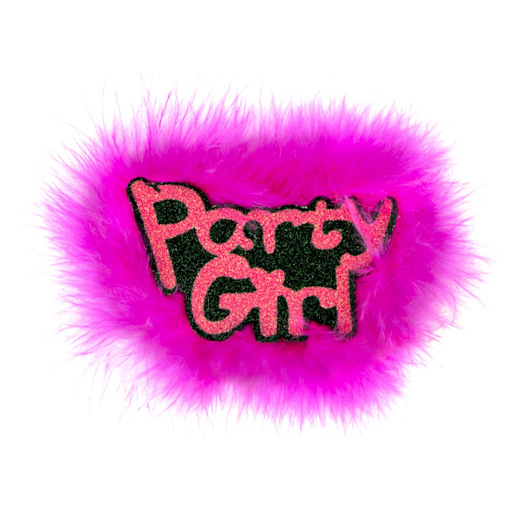 Broche rose party girl