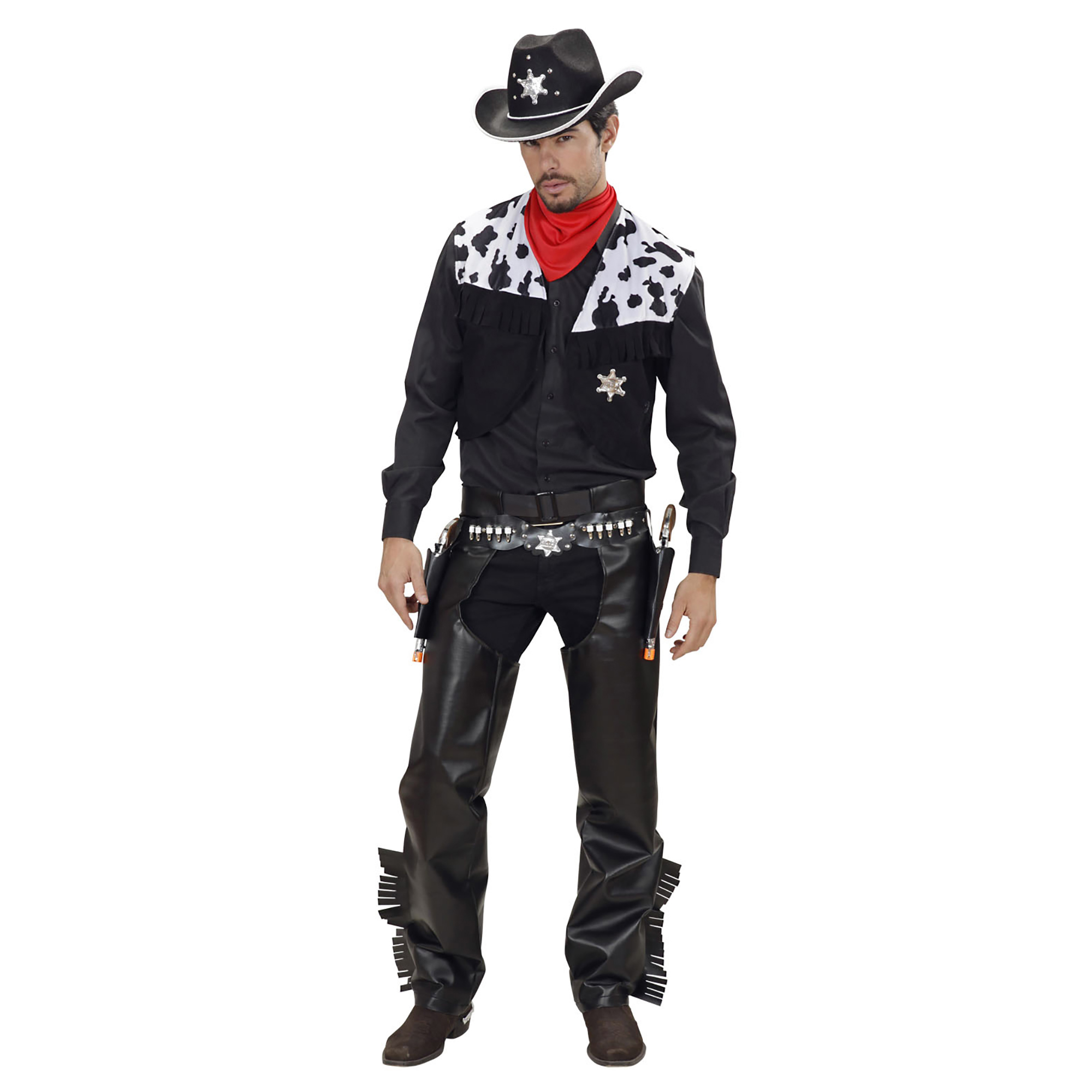 Cowboy zwart kostuum