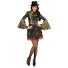 Gotische vampier jurk met jabot