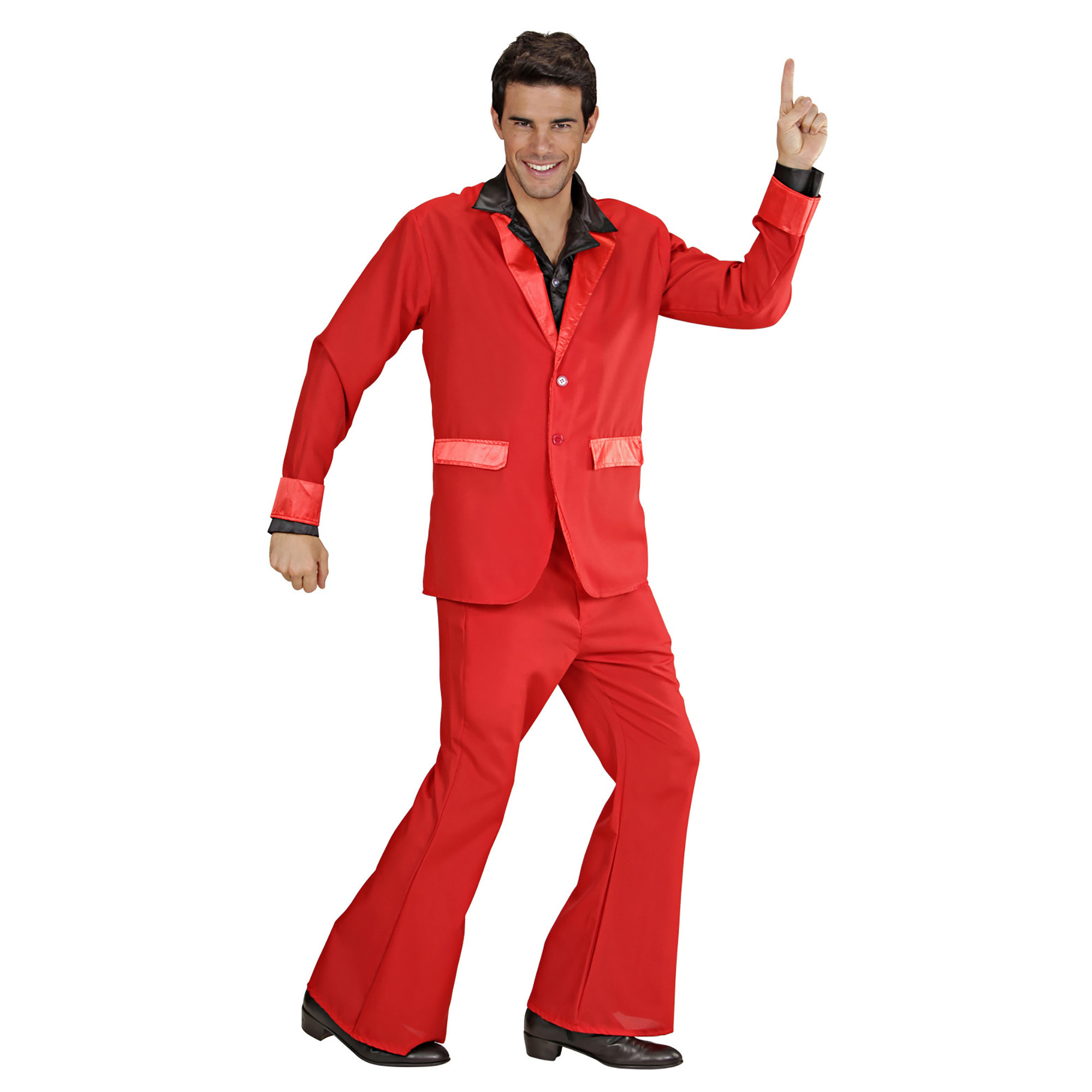 Kostuum rood disco