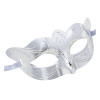 foto 1 Oogmasker metallic zilver