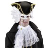 foto 2 Oogmasker wit met handvat en veren