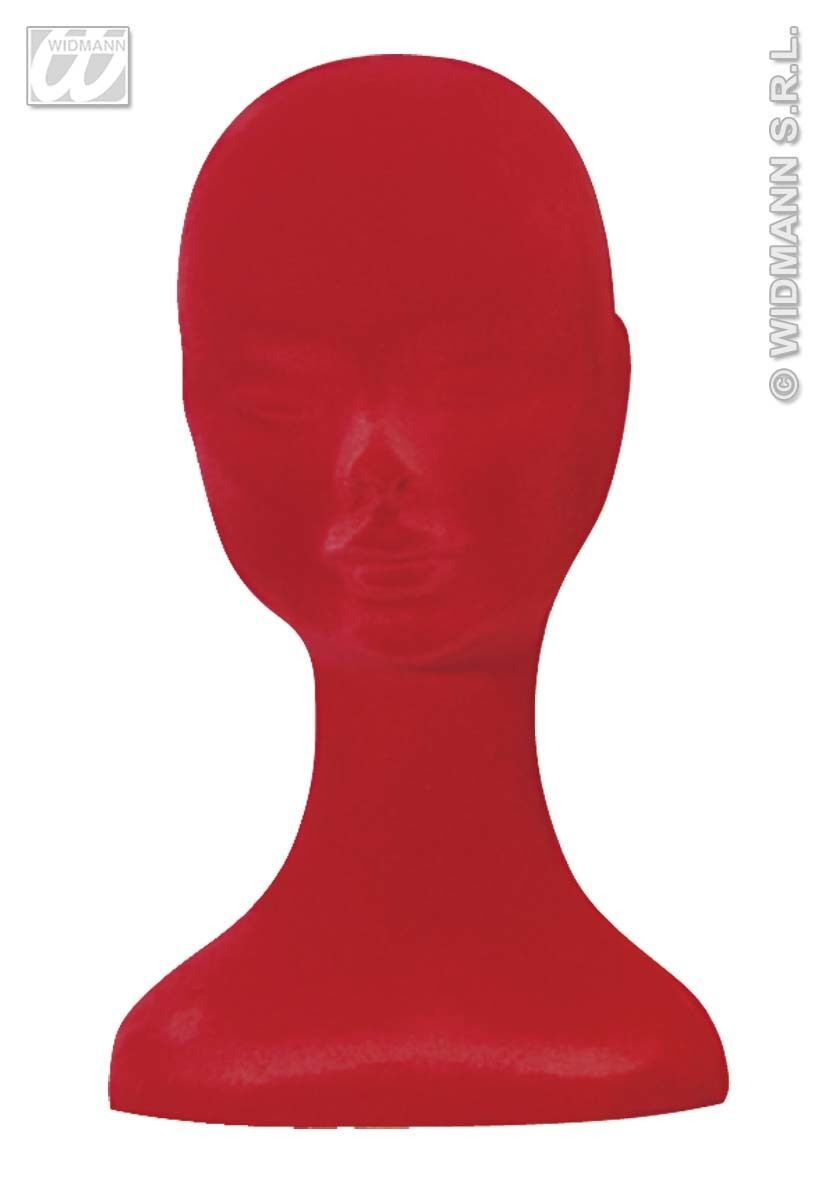 Pashoofd Fluweel rood voor maskers hoeden en pruiken