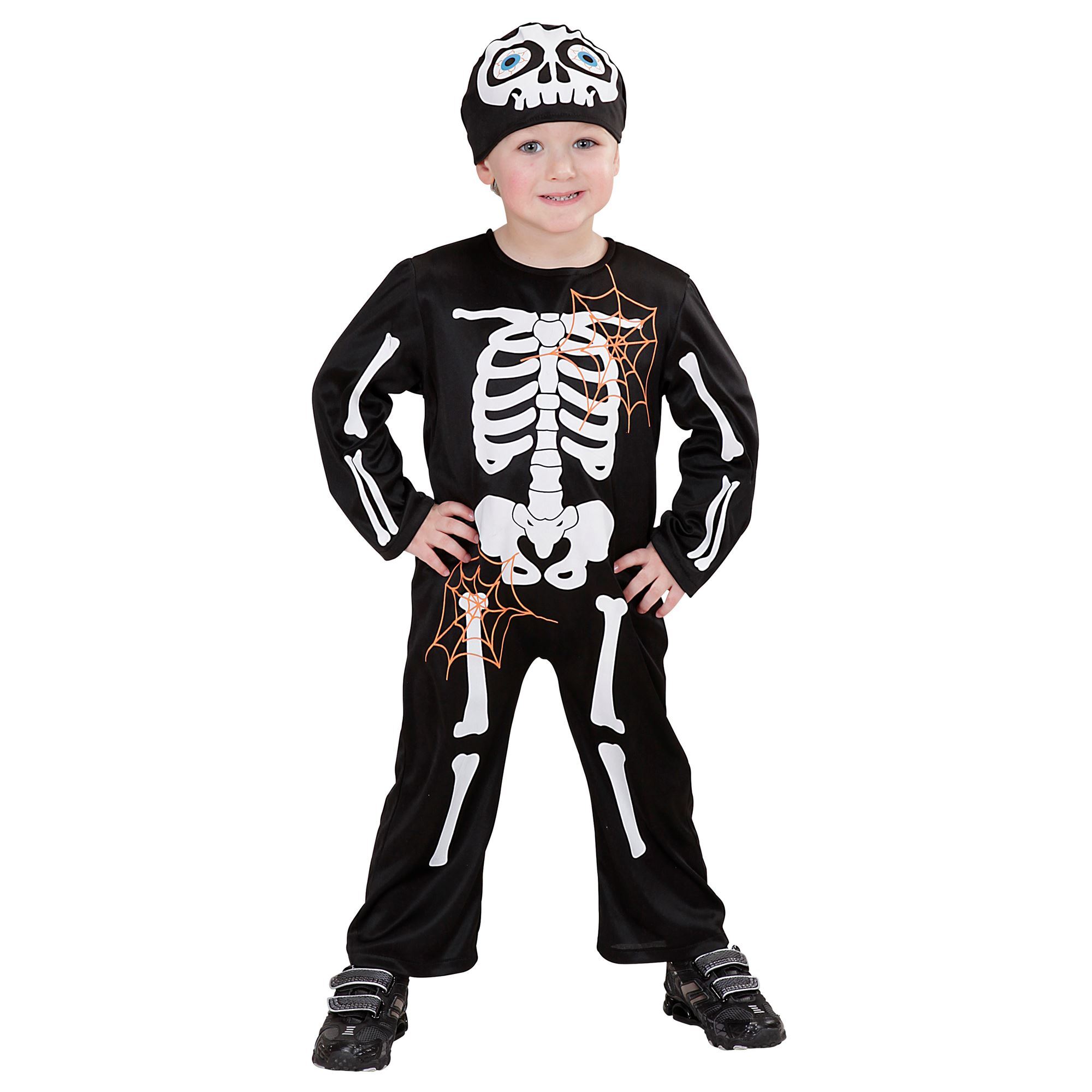 Skelet kostuum met hoed halloween