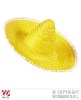 foto 2 Sombrero geel 50cm met pom poms