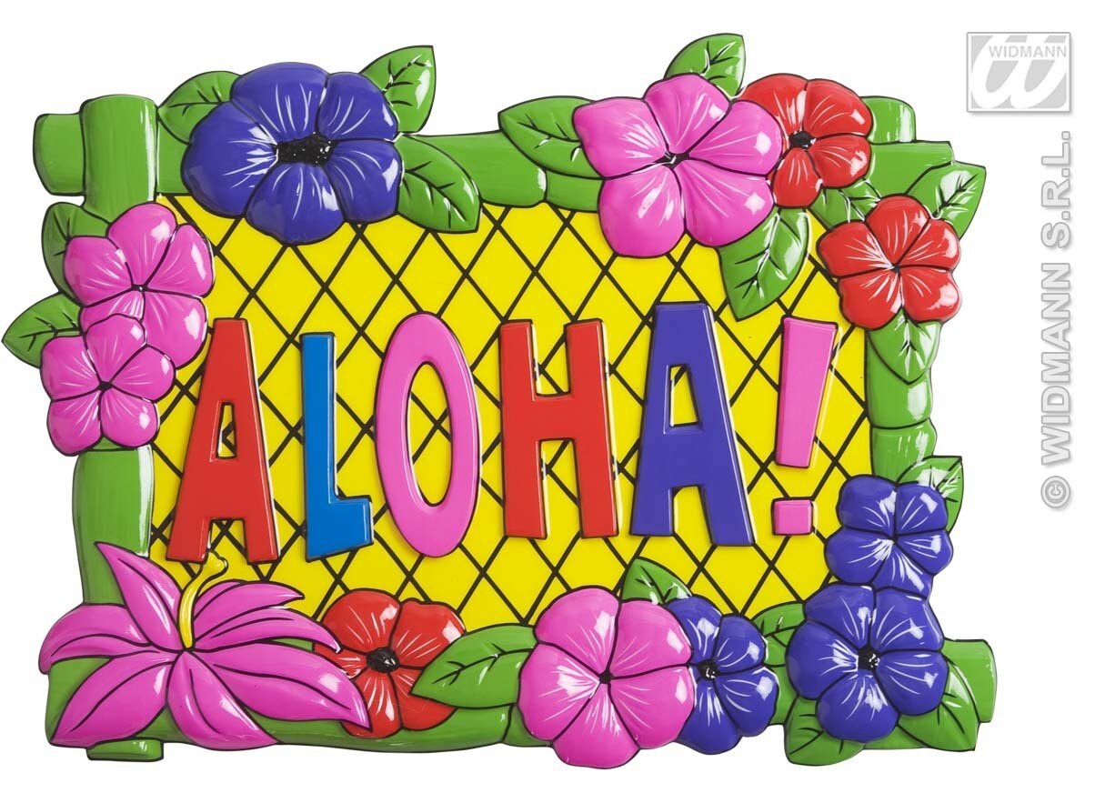 Wanddecoratie hawaii aloha