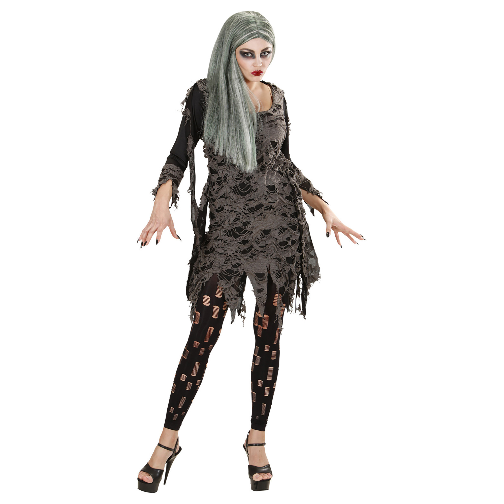 Zombie jurk met legging halloween