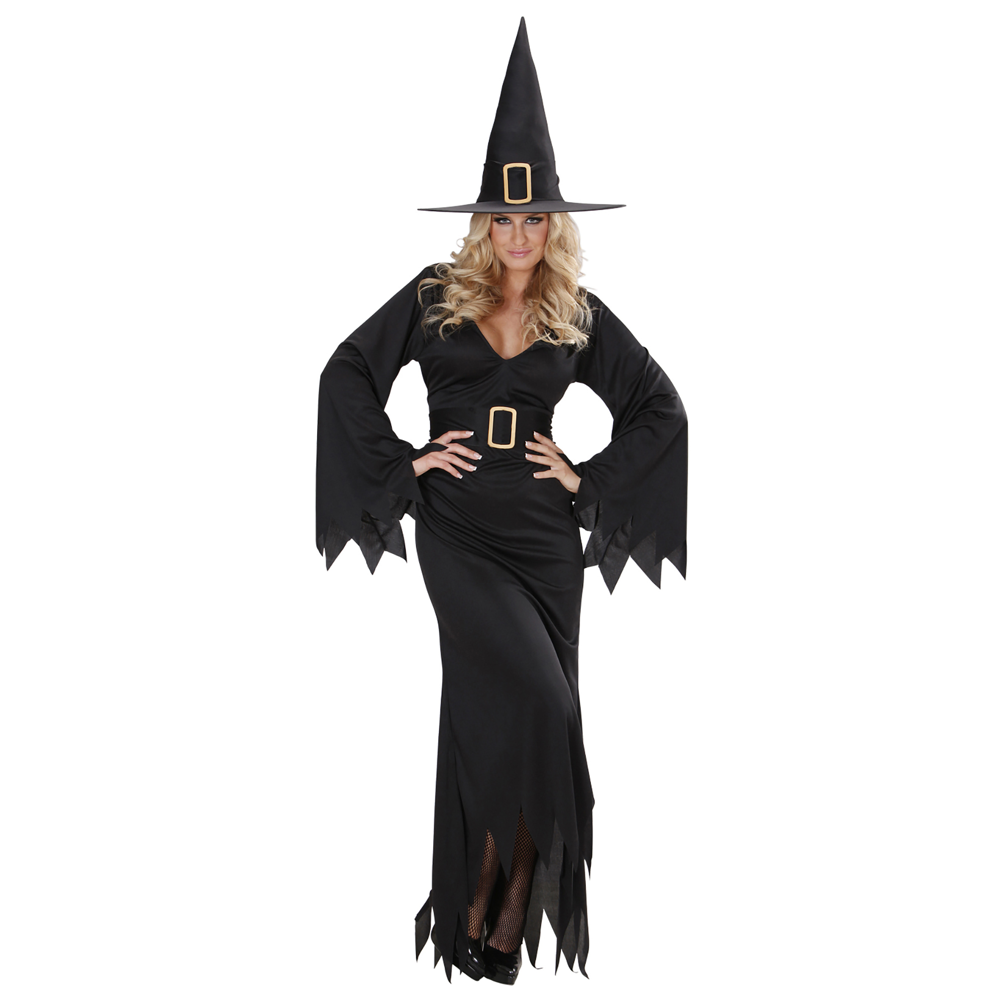 Elegante zwarte  heks Fiona  halloween