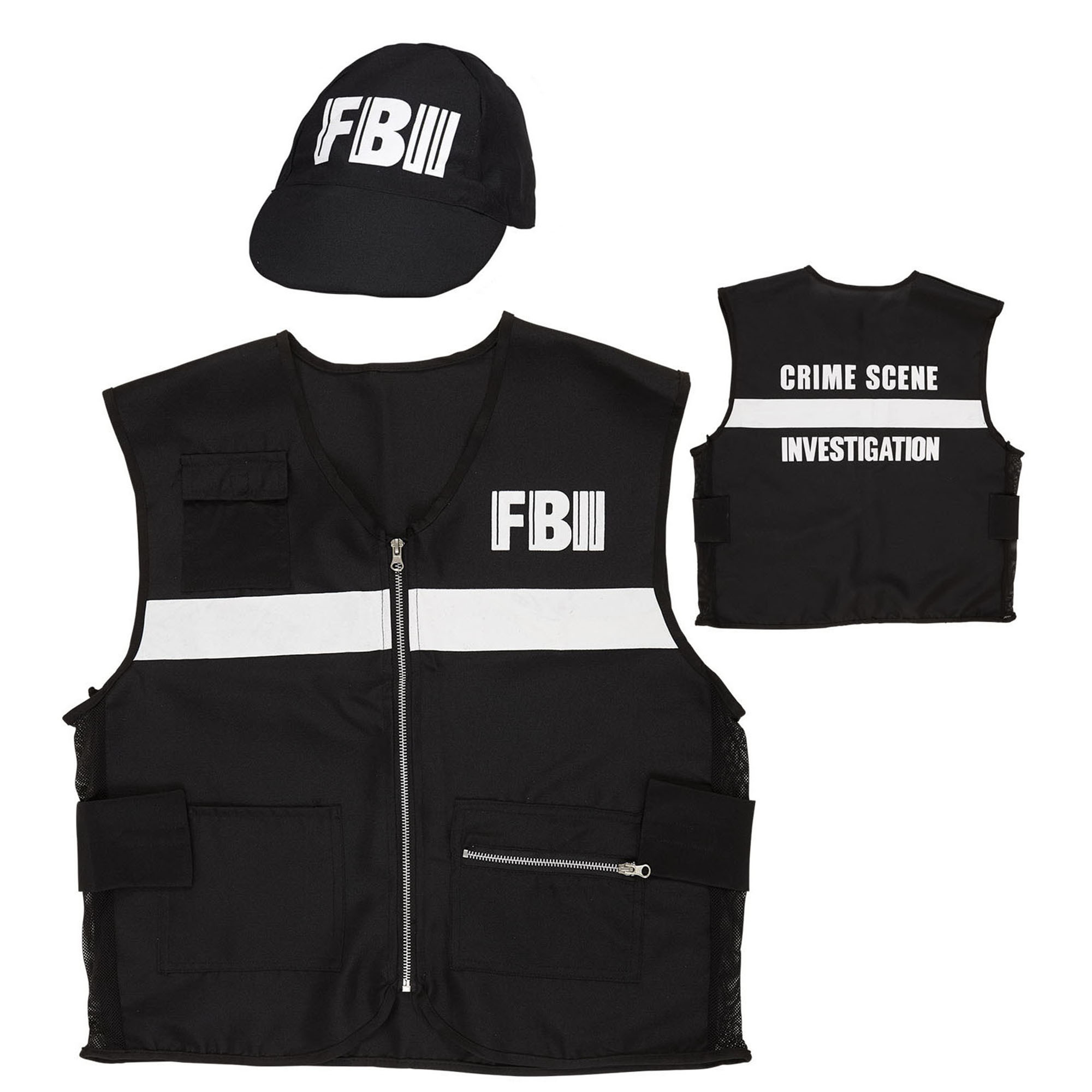 FBI vest en cap crime scene investigation volwassen
