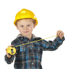 foto 3 Gele bouwhelm hard plastic bouwvakkers helm kind