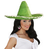 foto 2 Groene Sombrero 50 cm fiesta hoed met pom poms
