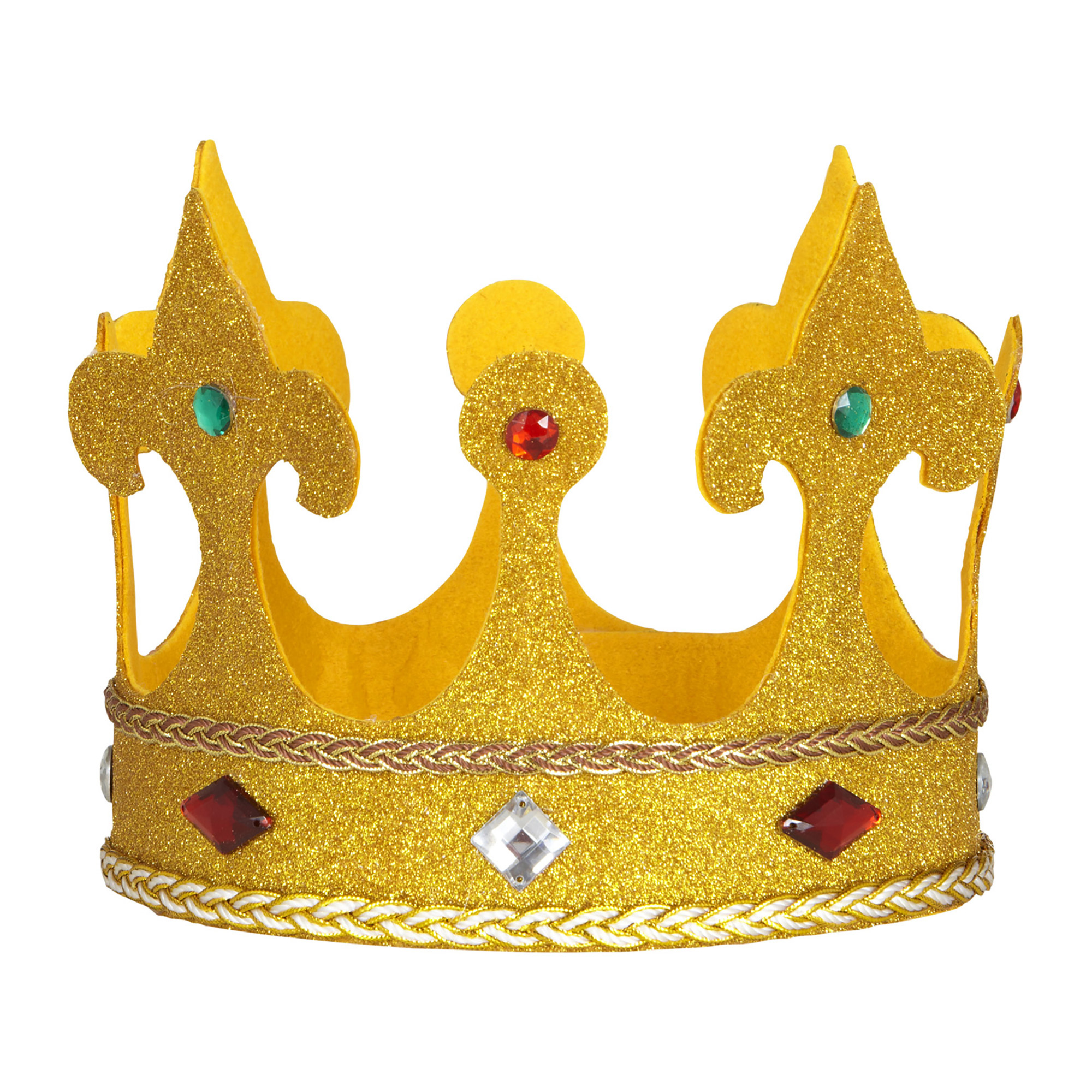 grote koninklijke glitter kroon met stenen buigbaar