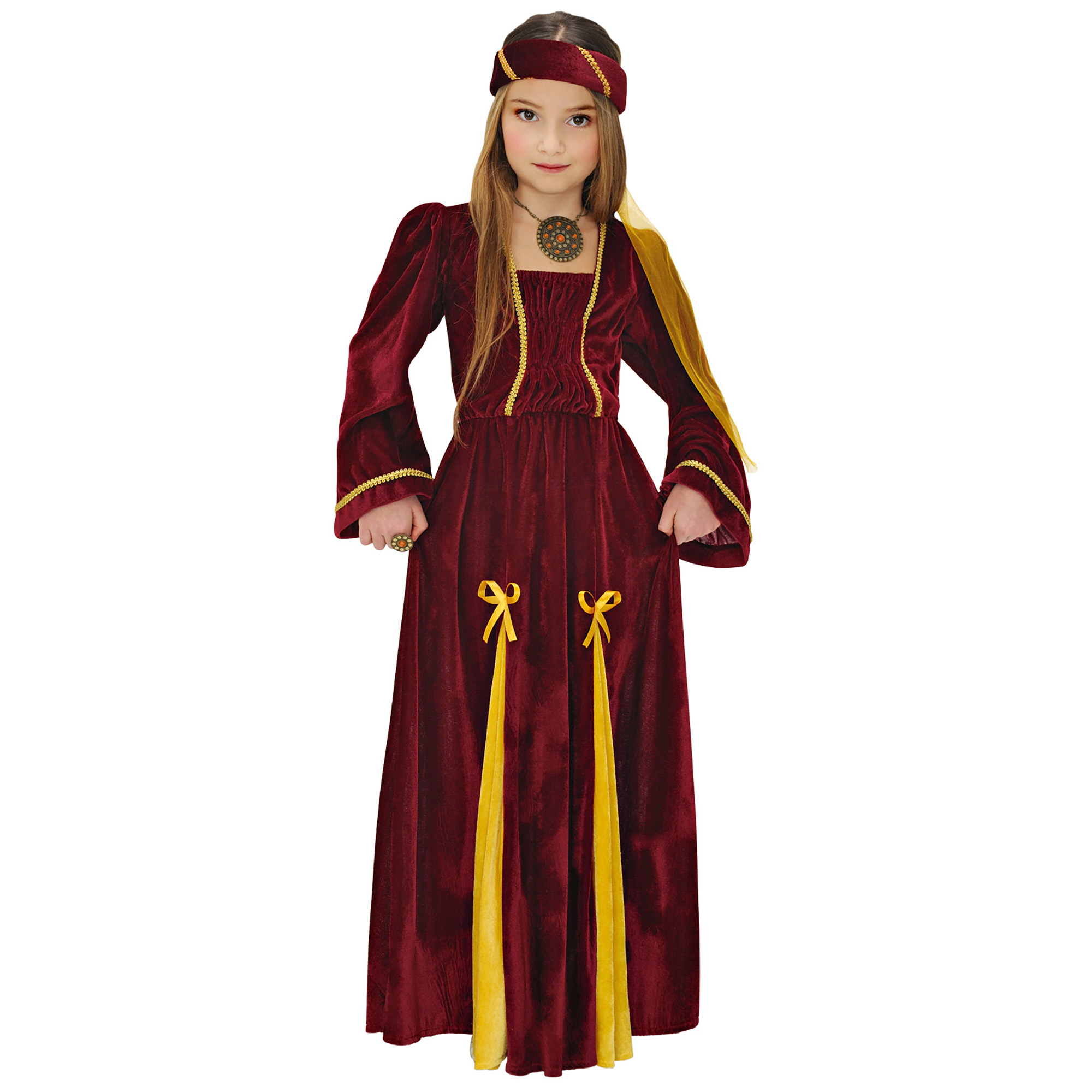 Klassiek middeleeuwse prinses kostuum kind