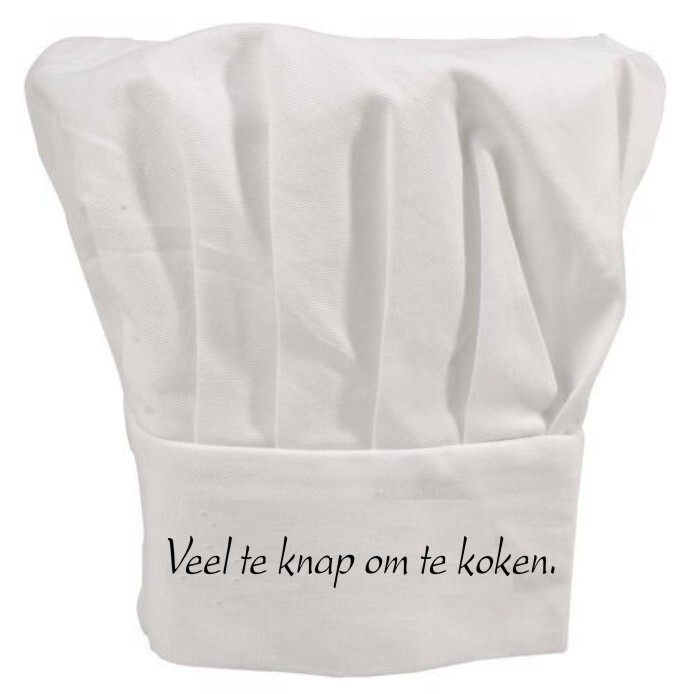 koksmuts veel te knap om te koken