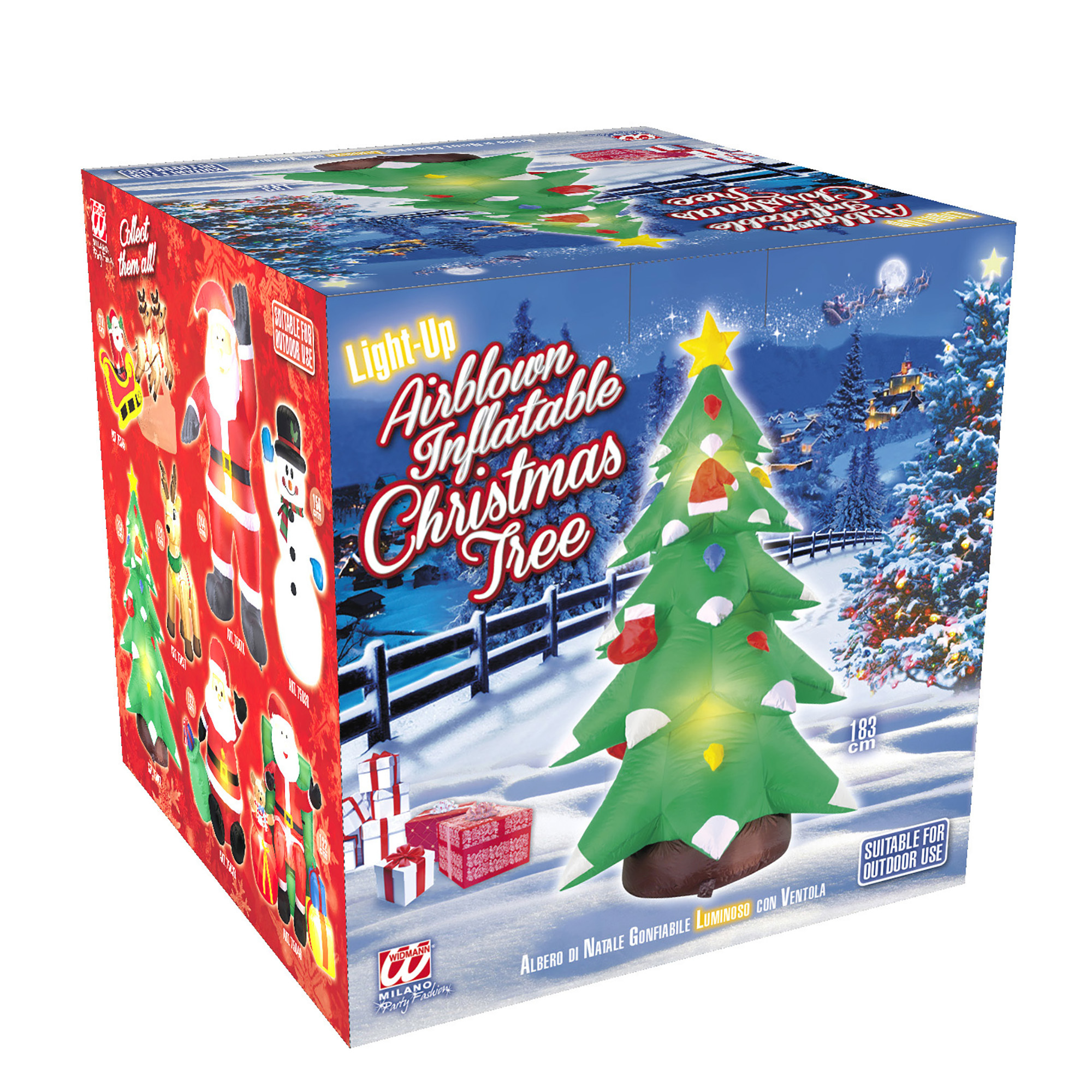 Opblaasbare Kerstboom 183 cm voor binnen en buiten