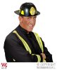foto 4 Volwassen Brandweer helm zwart  hard plastic fire chief