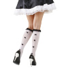 foto 1 witte kousen met zwarte accenten M-L