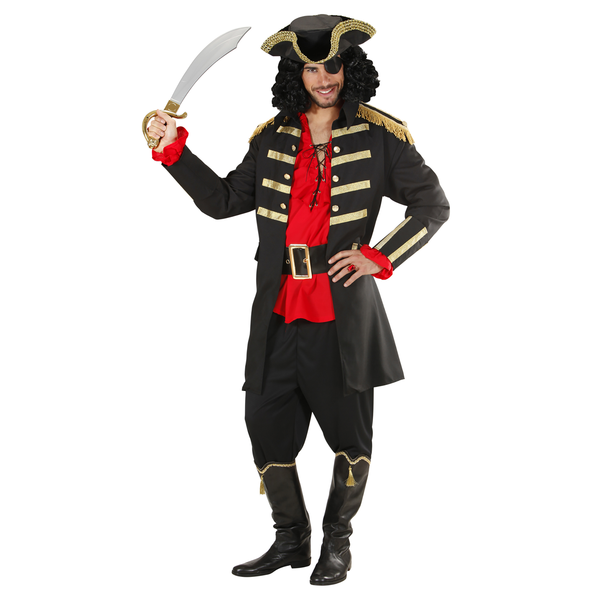 zwarte piraat kapitein