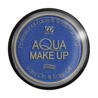 Aqua make-up 15 gram metallic blauw Aqua make-up 15 gram metallic blauw