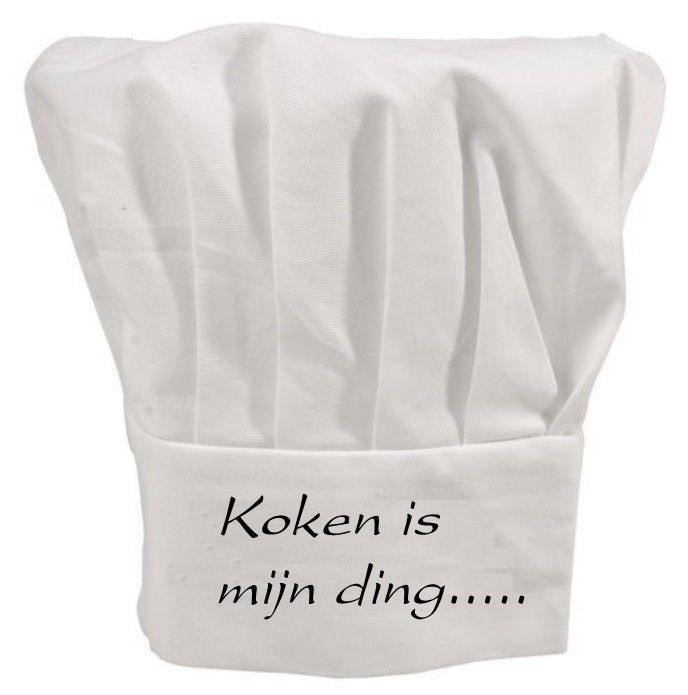 Koken is mijn ding koksmuts