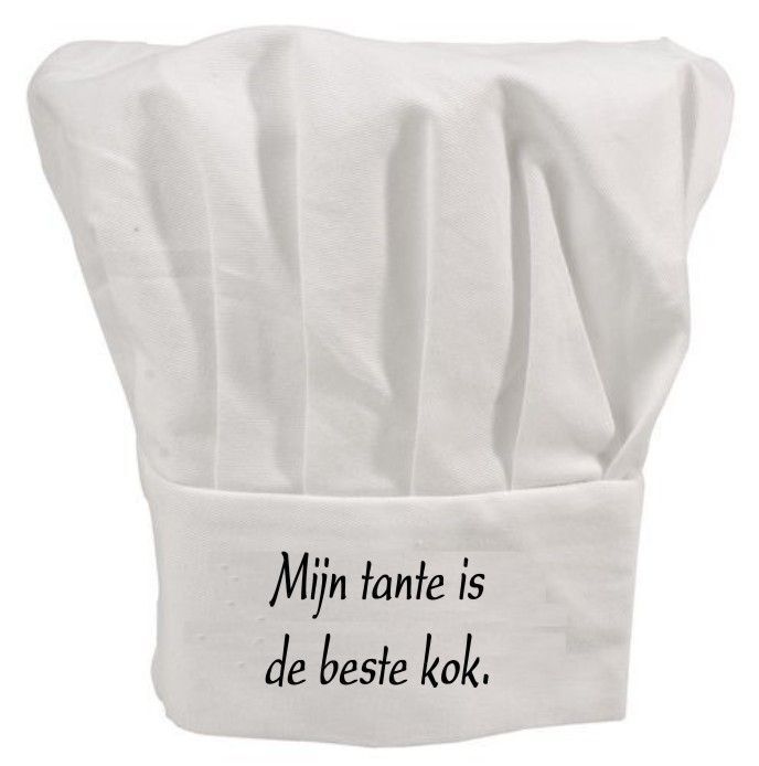 Koksmuts Mijn tante is de beste kok