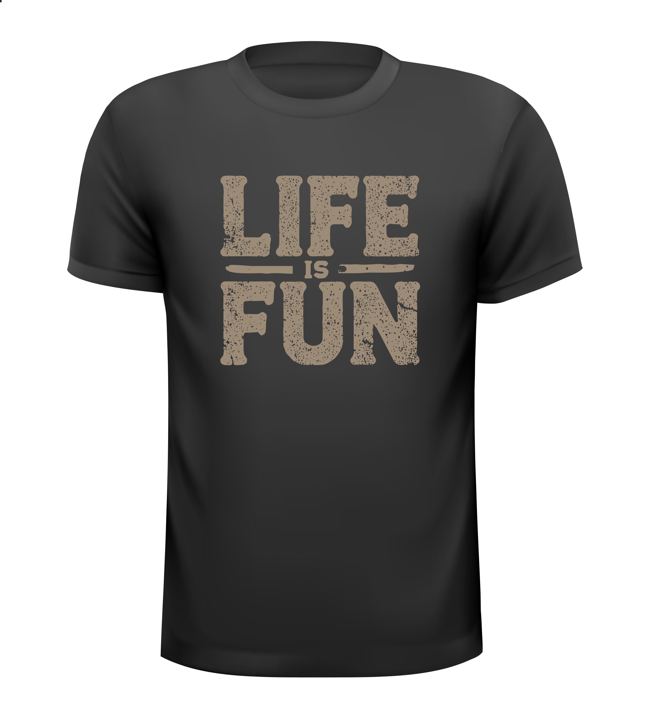 Life is fun t-shirt korte mouw