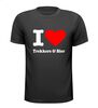 i love trekkers en bier t-shirt korte mouw