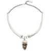 foto 2 ketting met schedel en botten 