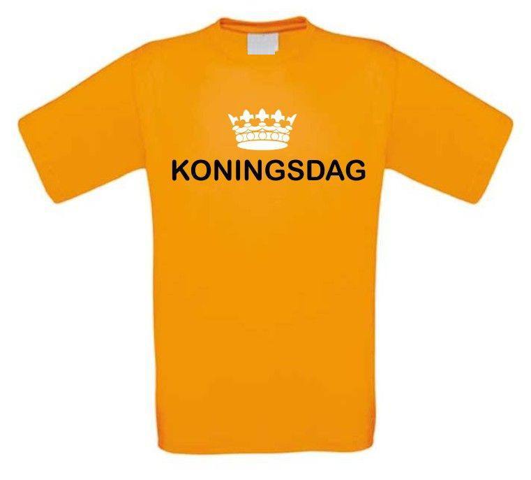 koningsdag t-shirt oranje korte mouw