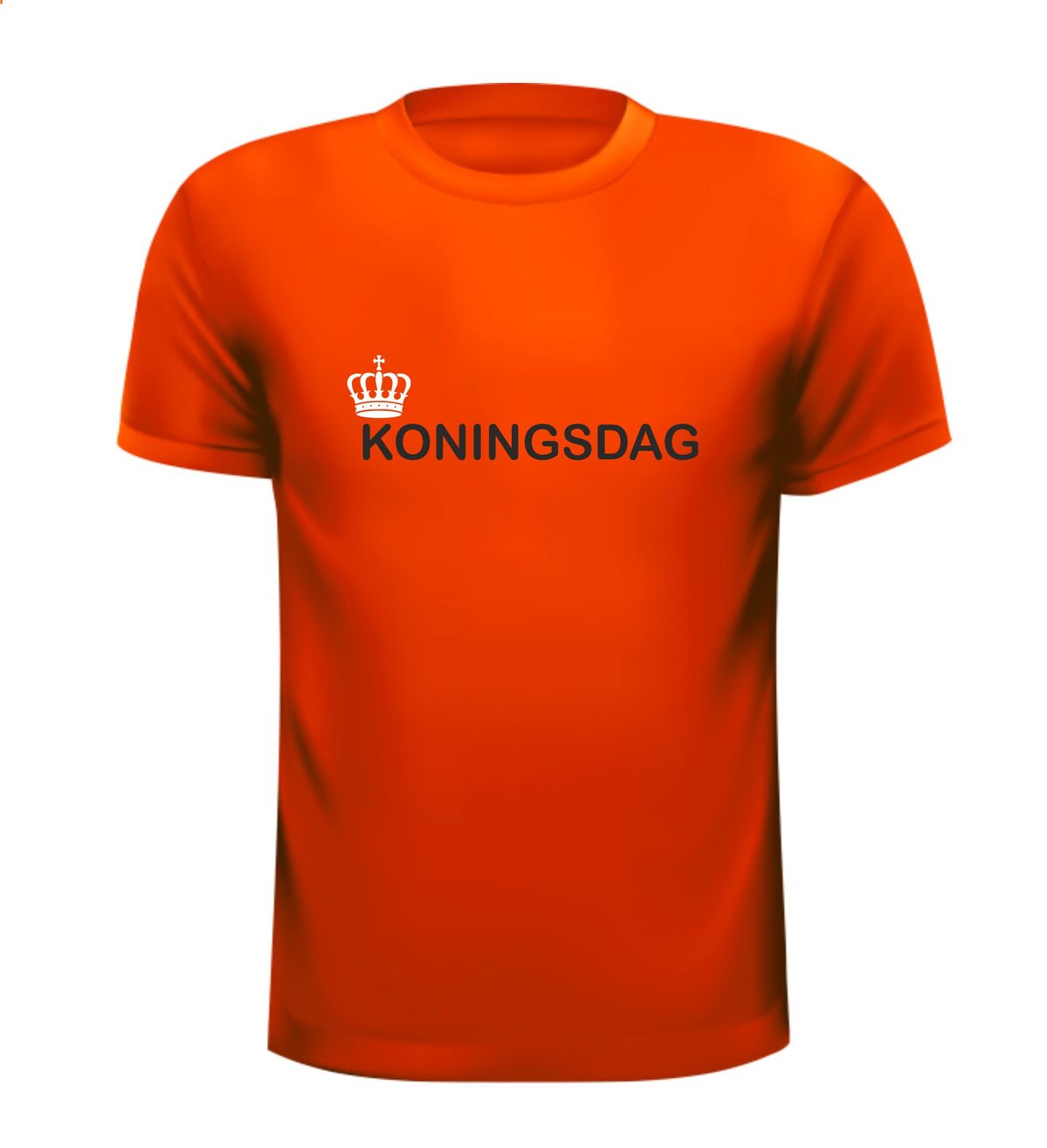 koningsdag t-shirt oranje korte mouw