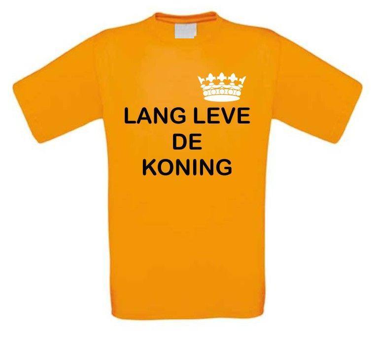 lang leve de koning t-shirt korte mouw