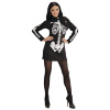 foto 5 Maak een verpletterende indruk met de skelet geraamte jurk voor dames  de outfit voor halloween en griezelparty’s