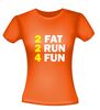 foto 10 two fat two run four fun t-shirt korte mouw