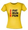 foto 16 two fat two run four fun t-shirt korte mouw