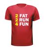 foto 7 two fat two run four fun t-shirt korte mouw