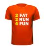 foto 9 two fat two run four fun t-shirt korte mouw