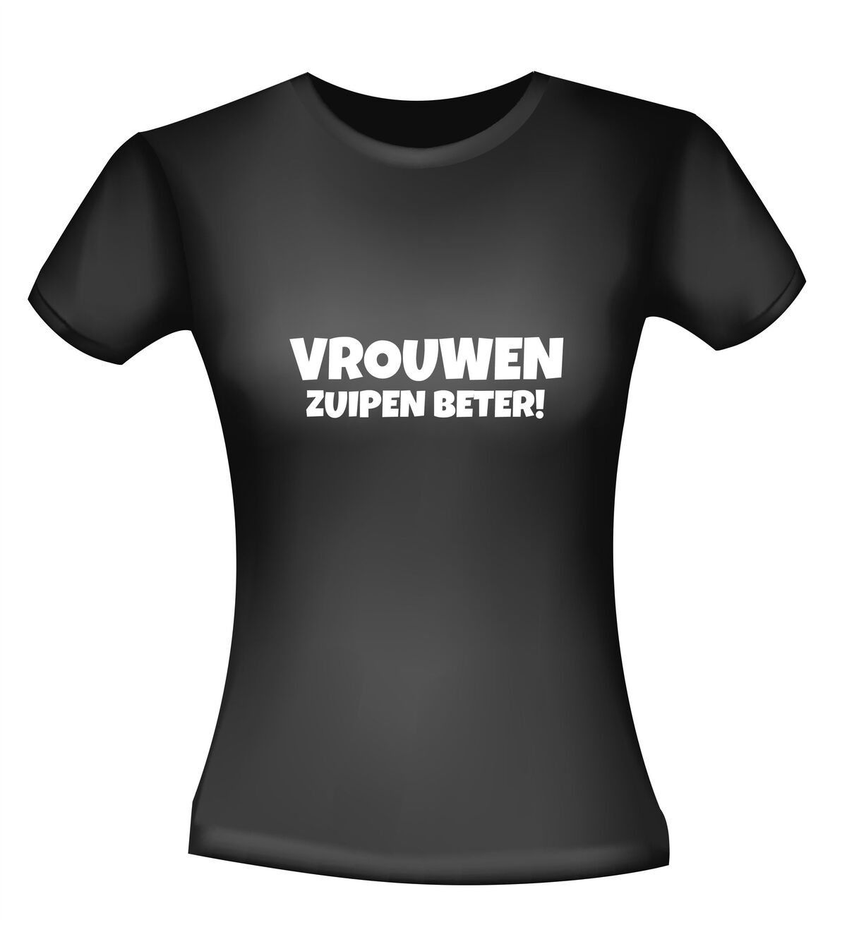 vrouwen zuipen beter t-shirt korte mouw