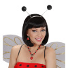 foto 2 Diadeem met zwarte glitter bollen antennes
