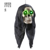 foto 1 Schedel met hoofddoek en groen ledlicht