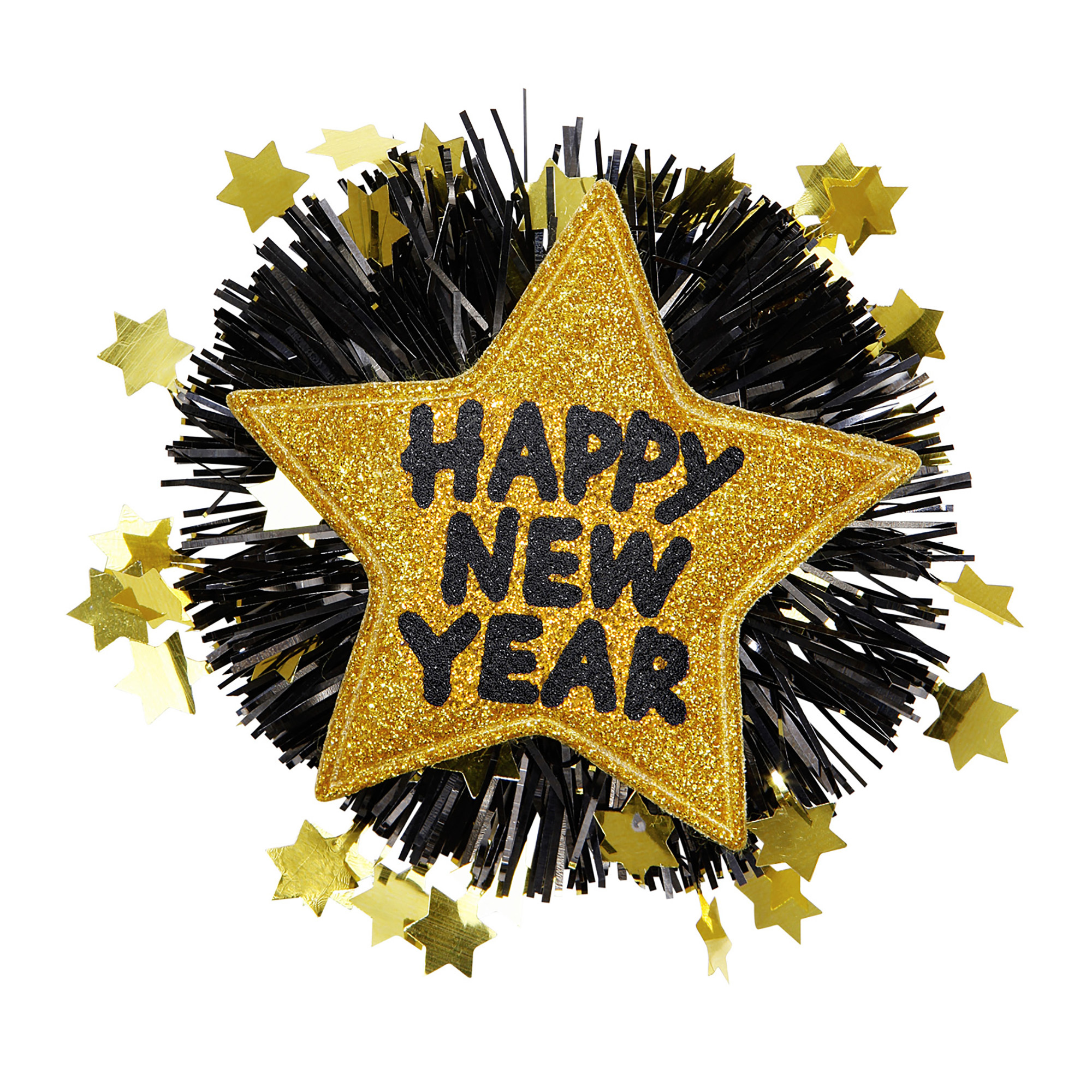 broche goude ster happy new year
